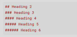 Headings